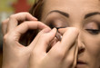 Stylist causes make up the model Stylist causes make up the model