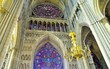 Interior of a cathedral in Reims.