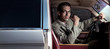 Man sitting in the car