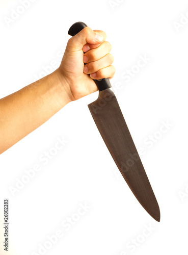Photo: hand and knife hand and knife