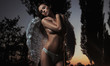 Romantic young beauty as an angel Romantic young beauty as an angel