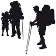 Backpacker Wanderung