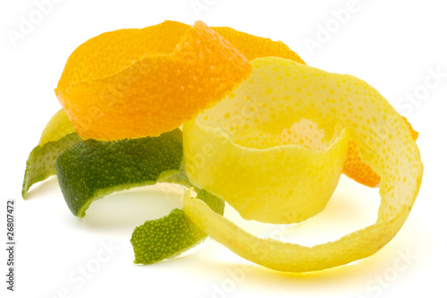 Photo: Lemon peel, orange, lime. Lemon peel, orange, lime.