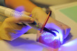 UV Lampe im Einsatz