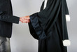 Justice - Avocat réconfortant un client Justice - Avocat réconfortant un client