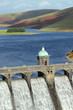Craig Goch reservoir dam close up, Elan Valley, Wales.