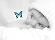 Cute Little Baby Looking at a Butterfly Dream Cute Little Baby Looking at a Butterfly Dream