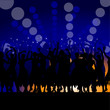 girl on party with star illustration