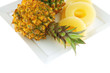 raw pineapples and slices