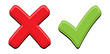 Tick and Cross Icons