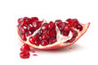 Juicy grain grenade on white background macro