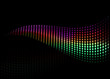 ondes de spots lumineux