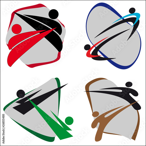 Vector: ORIGINAL SIMBOL MARTIAL ARTS .VECTOR SET. ORIGINAL SIMBOL MARTIAL ARTS .VECTOR SET.