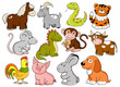 Vector symbols of chinese horoscope