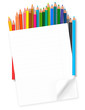 Back to school. background with colored pencils. Vector. Back to school. background with colored pencils. Vector.