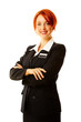 Photo: young caucasian woman as hotel worker young caucasian woman as hotel worker