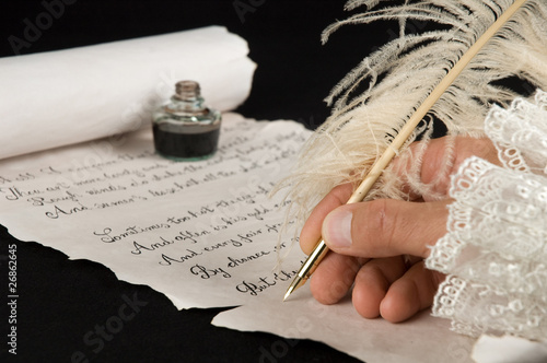 Photo: Writing a poem Writing a poem