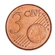 A collage of 3 euro cent coin A collage of 3 euro cent coin