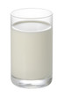 A glass of milk