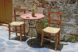 Traditional greek cafeteria on street