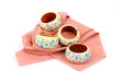 Napkin Rings on Linen Fabric