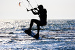 kitesurfer  silhouette