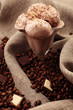 coffee beans and icecream