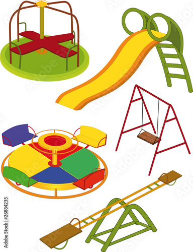 Vektor: The complete set a children's swing The complete set a children's swing