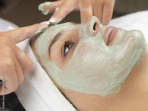 Photo: Young Woman Having Facial. Models Released Young Woman Having Facial. Models Released