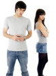 Young Couple Texting.Models Released