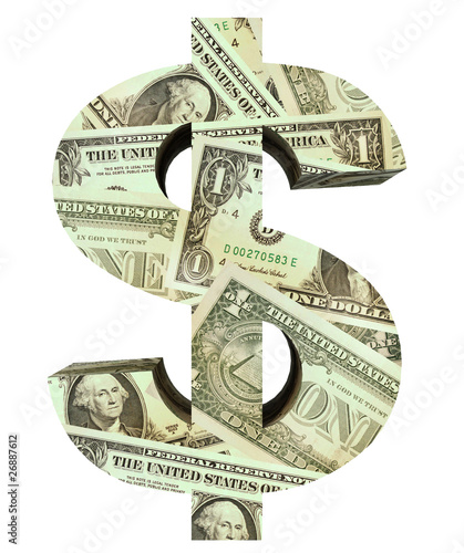 Illustration: dollarsign from dollars dollarsign from dollars