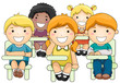 Kids Attending Class