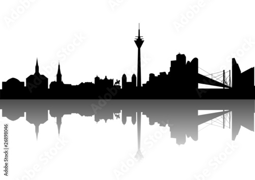 Vektor: Düsseldorf am Rhein Düsseldorf am Rhein