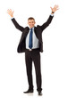 Happy young business man