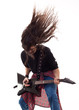 headbanging guitarist headbanging guitarist