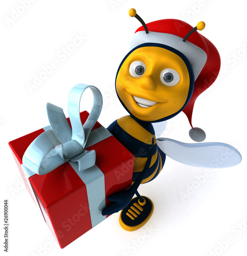Illustration: Abeille et cadeau Abeille et cadeau