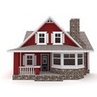 3d house isolated on white 3d house isolated on white
