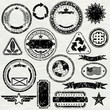 Grunge Stams (separated vector elements)