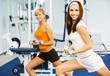 Two beautiful sportswomen Two beautiful sportswomen