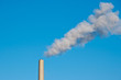 Chimney with smoke trail Chimney with smoke trail