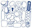 hand draw arrows speech set
