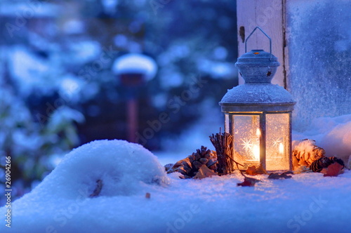 Photo: Winter Laterne Winter Laterne