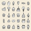 hand draw cake element