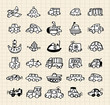 hand draw car element