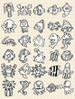 hand draw fish element