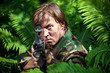 soldier aiming a gun