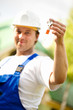 builder manager delivering the house