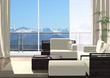 3d wohnzimmer mit ausblick