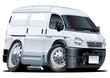 Vector cartoon van