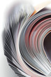 Foto: Gerollte Zeitschrift, Close-up Gerollte Zeitschrift, Close-up
